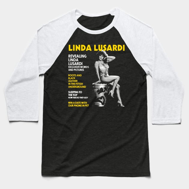 Linda Lusardi 80s Baseball T-Shirt by Simbada Darurat